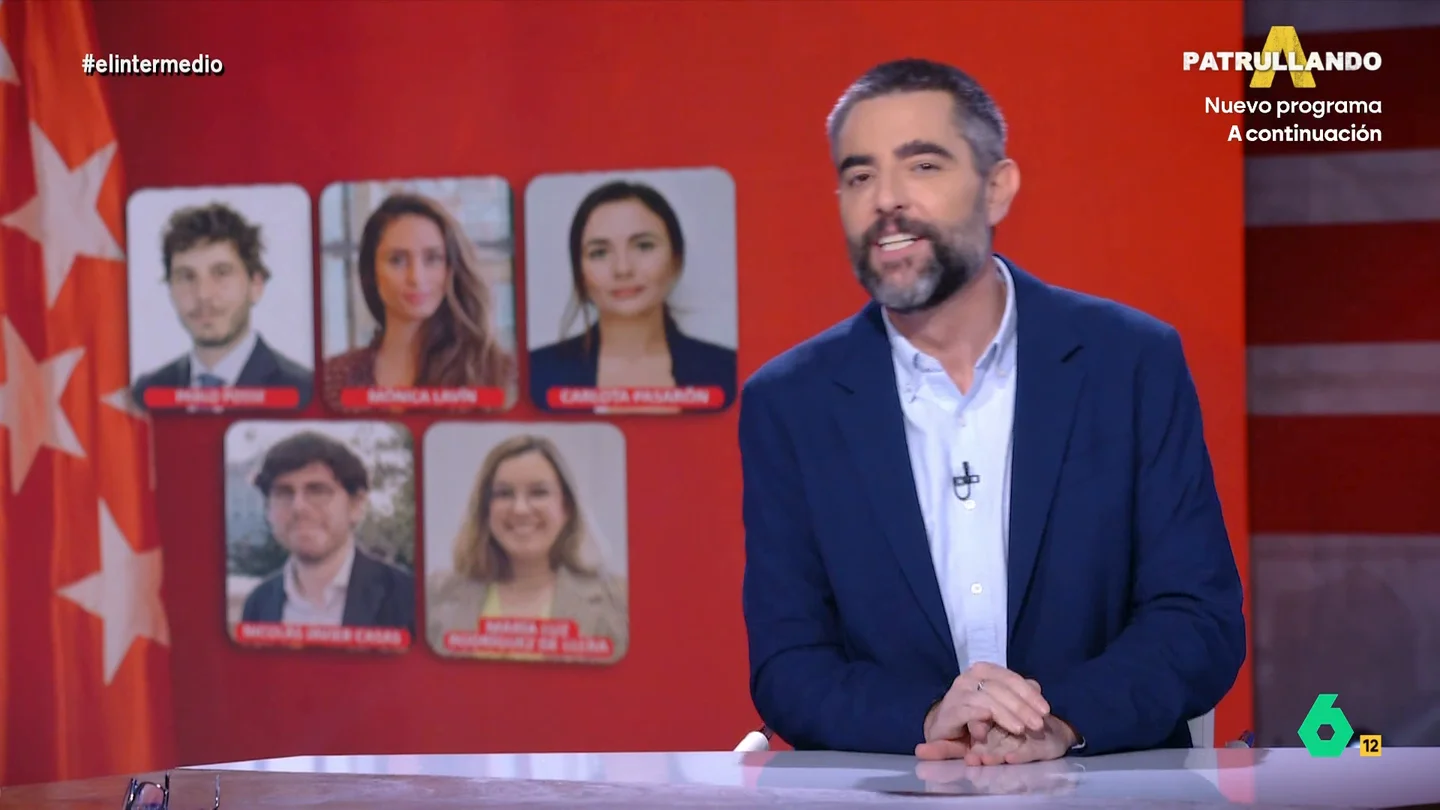 Dani Mateo, sobre la dimisión de 'Los Pocholos' en el Gobierno de Ayuso Dani Mateo, sobre la dimisión de 'Los Pocholos' en el Gobierno de Ayuso