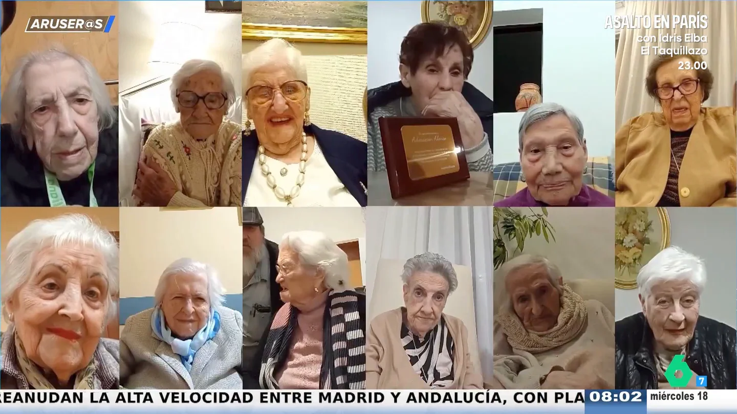 Así ha sido la videollamada más longeva del mundo: 17 mujeres con un total de 1.757 años sobre la pantalla Así ha sido la videollamada más longeva del mundo: 17 mujeres con un total de 1.757 años sobre la pantalla