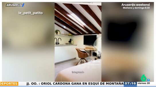 Una tiktoker denuncia con iron&iacute;a un piso de 17 metros en Madrid por 315.000 euros: "Una ganga, &iexcl;corred que vuela!"