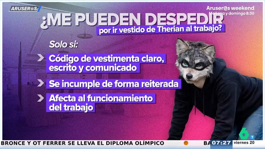 Alfonso Arús, sobre si te pueden despedir por ir vestido de 'therian' al trabajo: "Se nos va de las manos" Alfonso Arús, sobre si te pueden despedir por ir vestido de 'therian' al trabajo: "Se nos va de las manos"