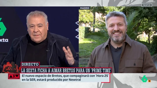 Aimar Bretos cuenta detalles de su nuevo programa en laSexta: "Va a ser el programa que a mi me gustaría ver" Aimar Bretos cuenta detalles de su nuevo programa en laSexta: "Va a ser el programa que a mi me gustaría ver"