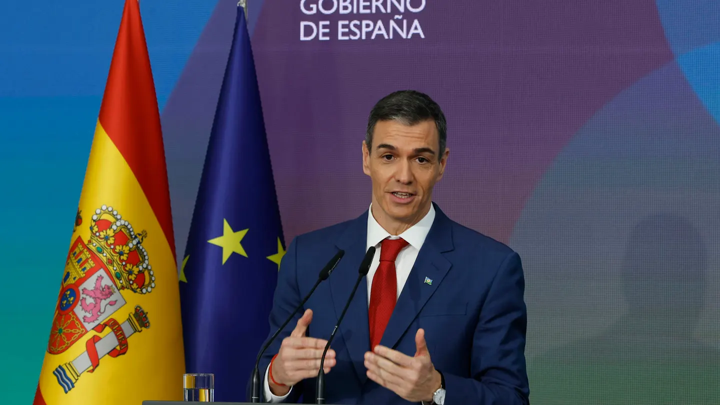 El presidente del Gobierno, Pedro Sánchez, durante el acto de homenaje al pueblo gitano El presidente del Gobierno, Pedro Sánchez, durante el acto de homenaje al pueblo gitano