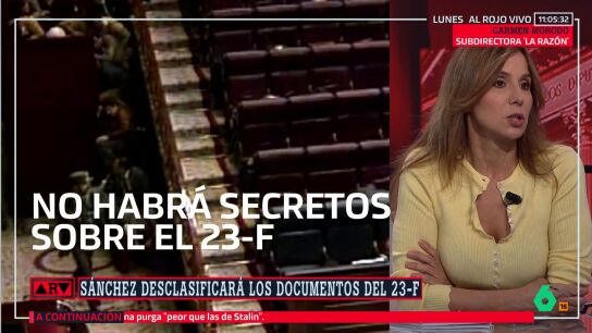 Carmen Morodo califica de "buena noticia" la desclasificaci&oacute;n de los documentos del 23‑F: "Somos un pa&iacute;s suficiente maduro para saber nuestro pasado"