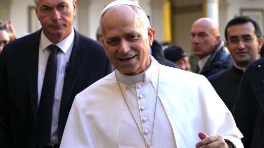 El papa Le&oacute;n XIV visita la iglesia parroquial del Sagrado Coraz&oacute;n en Roma