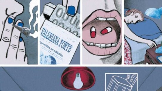 P&aacute;gina de la novela gr&aacute;fica 'En vela', de Ana Penyas