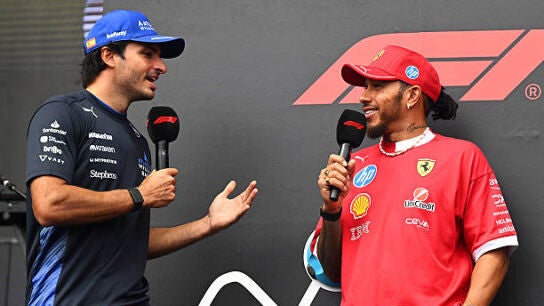 Carlos Sainz y Lewis Hamilton