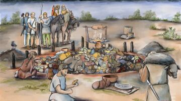 Reconstrucci&oacute;n de la fosa com&uacute;n de Gomolava