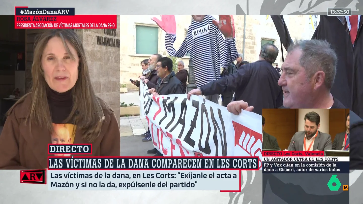 Rosa Álvarez, sobre la razón por la que el PP no pide el acta a Mazón: "Sería reconocer que son los responsables de las muertes de la DANA" Rosa Álvarez, sobre la razón por la que el PP no pide el acta a Mazón: "Sería reconocer que son los responsables de las muertes de la DANA"