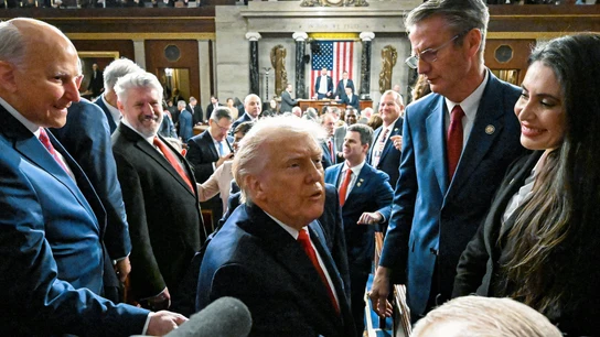 El presidente de Estados Unidos, Donald Trump, durante su discurso del Estado de la Unión El presidente de Estados Unidos, Donald Trump, durante su discurso del Estado de la Unión