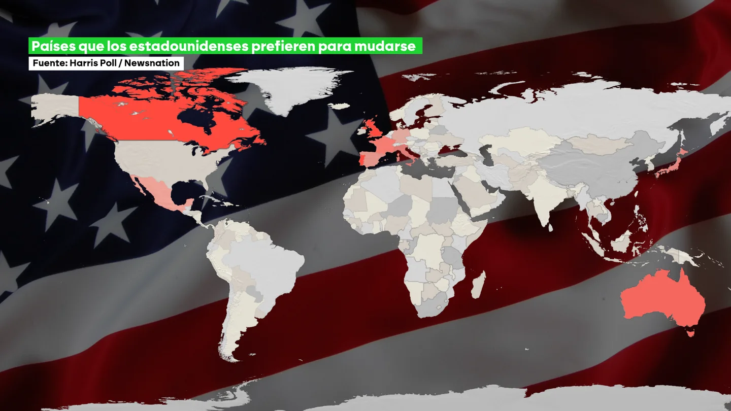 Países preferidos por los estadounidenses para mudarse Países preferidos por los estadounidenses para mudarse