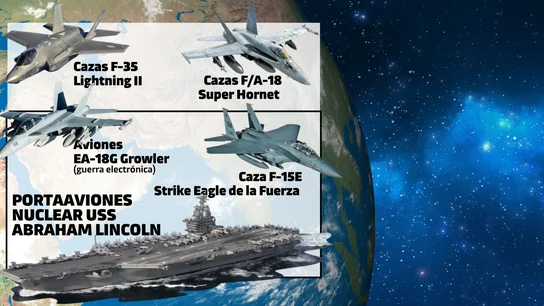 El despliegue naval de EEUU en Irán El despliegue naval de EEUU en Irán