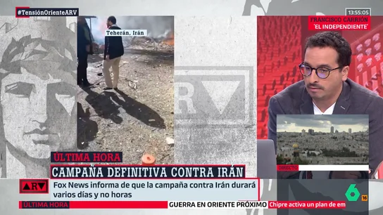 Francisco Carrión, sobre la ofensiva militar de EEUU e Israel contra Irán: "Cuando a un tigre se le acorrala hay que asumir consecuencias" Francisco Carrión, sobre la ofensiva militar de EEUU e Israel contra Irán: "Cuando a un tigre se le acorrala hay que asumir consecuencias"