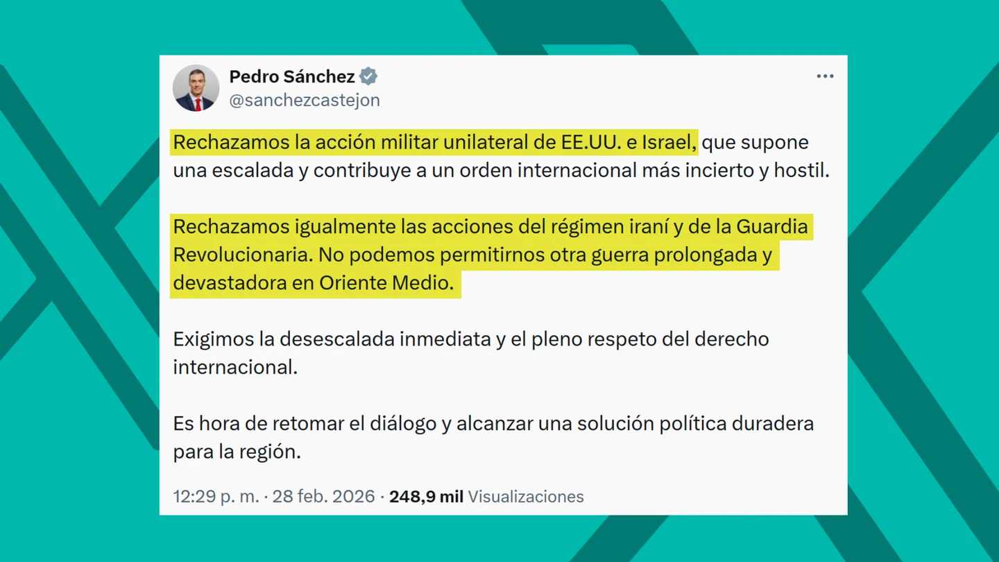 Sánchez, en redes sociales Sánchez, en redes sociales