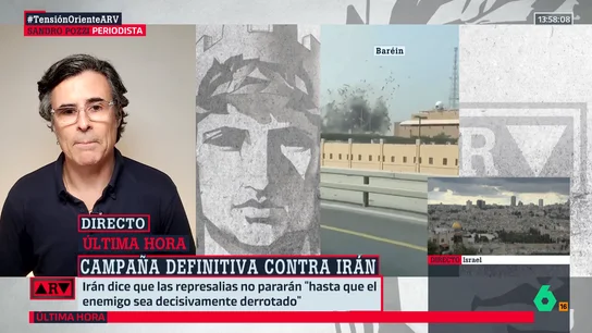 Sandro Pozzi advierte que este ataque de EEUU e Israel contra Irán no es como el anterior: "Requiere una campaña prolongada y continuada por las tres partes" Sandro Pozzi advierte que este ataque de EEUU e Israel contra Irán no es como el anterior: "Requiere una campaña prolongada y continuada por las tres partes"