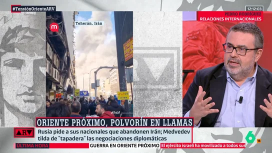Pedro Rodríguez, sobre las exigencias de EEUU a Irán: "No se ha producido una rendición incondicional que permita esos logros" Pedro Rodríguez, sobre las exigencias de EEUU a Irán: "No se ha producido una rendición incondicional que permita esos logros"