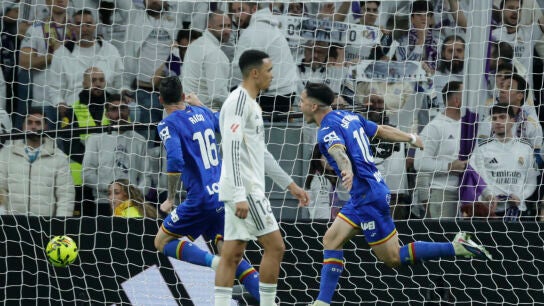 Gol del Getafe al Real Madrid