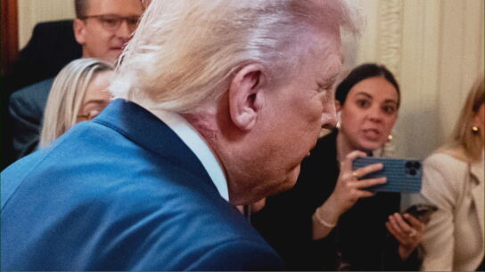 Imagen del sarpullido de Donald Trump