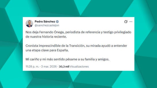 Pedro S&aacute;nchez se despide de Fernando &Oacute;nega. 