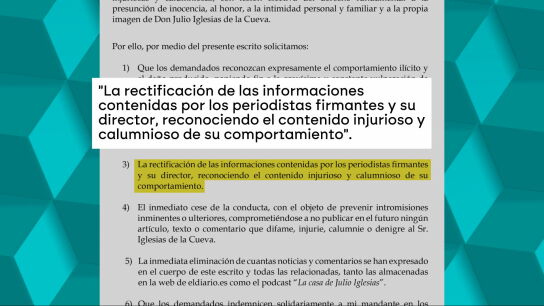 Demanda de Julio Iglesias. 