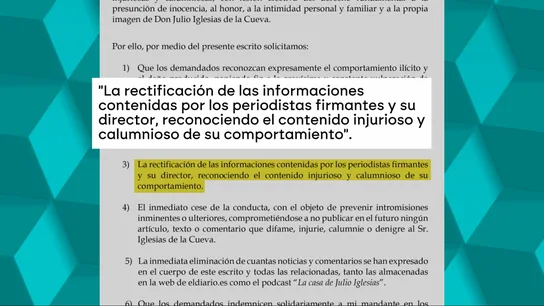 Demanda de Julio Iglesias. Demanda de Julio Iglesias.