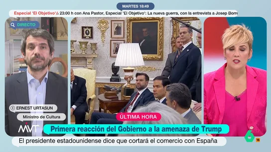 Ernest Urtasun, tras la amenaza de Trump Ernest Urtasun, tras la amenaza de Trump