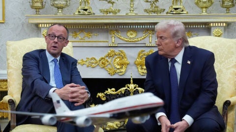 Friedrich Merz junto a Donald Trump en la Casa Blanca en una imagen de archivo.