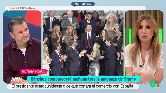 Carmen Morodo pide a Sánchez "sentido y responsabilidad" en su choque con Trump: "Que no convierta esto en un instrumento electoral" La periodista espera que el presidente en su próxima comparecencia "no eche más leña al fuego". Además, señala que Sánchez debe actuar como Gobierno de España y no como le líder del PSOE.