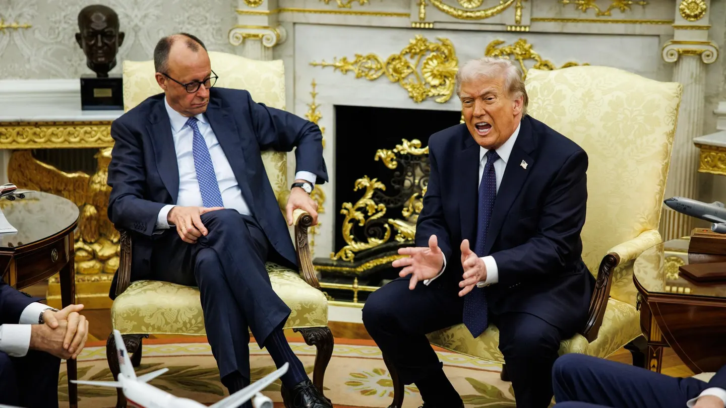 Donald Trump, con el canciller alemán Merz Donald Trump, con el canciller alemán Merz