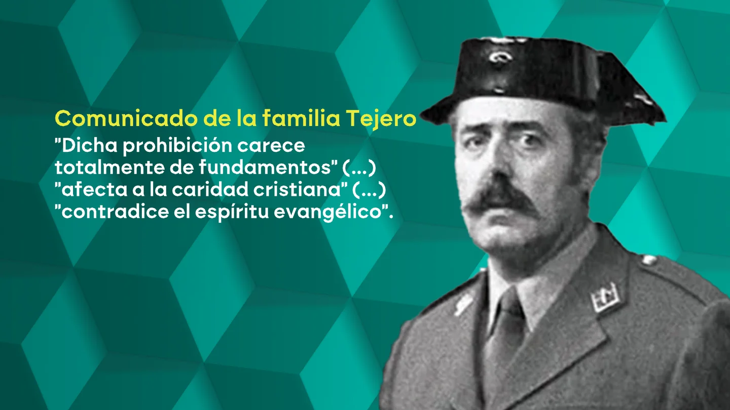Los hijos de Tejero, indignados con el arzobispado de Madrid por negarse a celebrar un homenaje al golpista en la catedral militar Los hijos de Tejero, indignados con el arzobispado de Madrid por negarse a celebrar un homenaje al golpista en la catedral militar