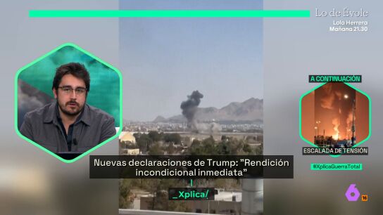 Eduardo Salda&ntilde;a: "La supervivencia de Ir&aacute;n pasa por atrincherarse y desgastar lo suficiente a EEUU para que coste de Trump sea demasiado y repliegue"