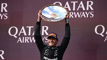 George Russell tras su victoria en el GP de Australia George Russell tras su victoria en el GP de Australia