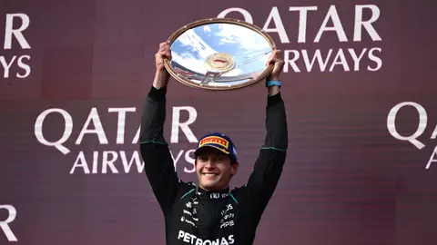 George Russell tras su victoria en el GP de Australia George Russell tras su victoria en el GP de Australia