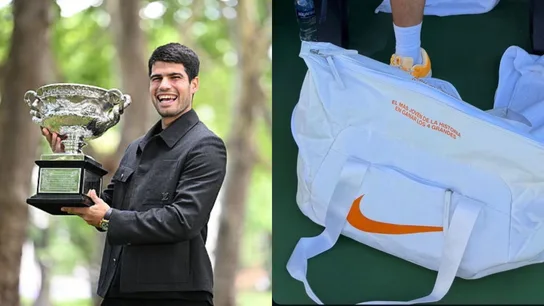 Carlos Alcaraz como "el más joven de la historia en ganar los 4 grandes" Carlos Alcaraz como "el más joven de la historia en ganar los 4 grandes"