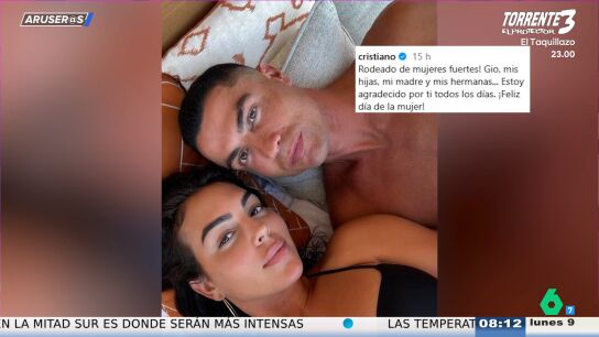 Alfonso Ar&uacute;s alucina al ver a Cristiano Ronaldo as&iacute; con Georgina Rodr&iacute;guez: "Est&aacute; raro, creo que usa crecepesta&ntilde;as"