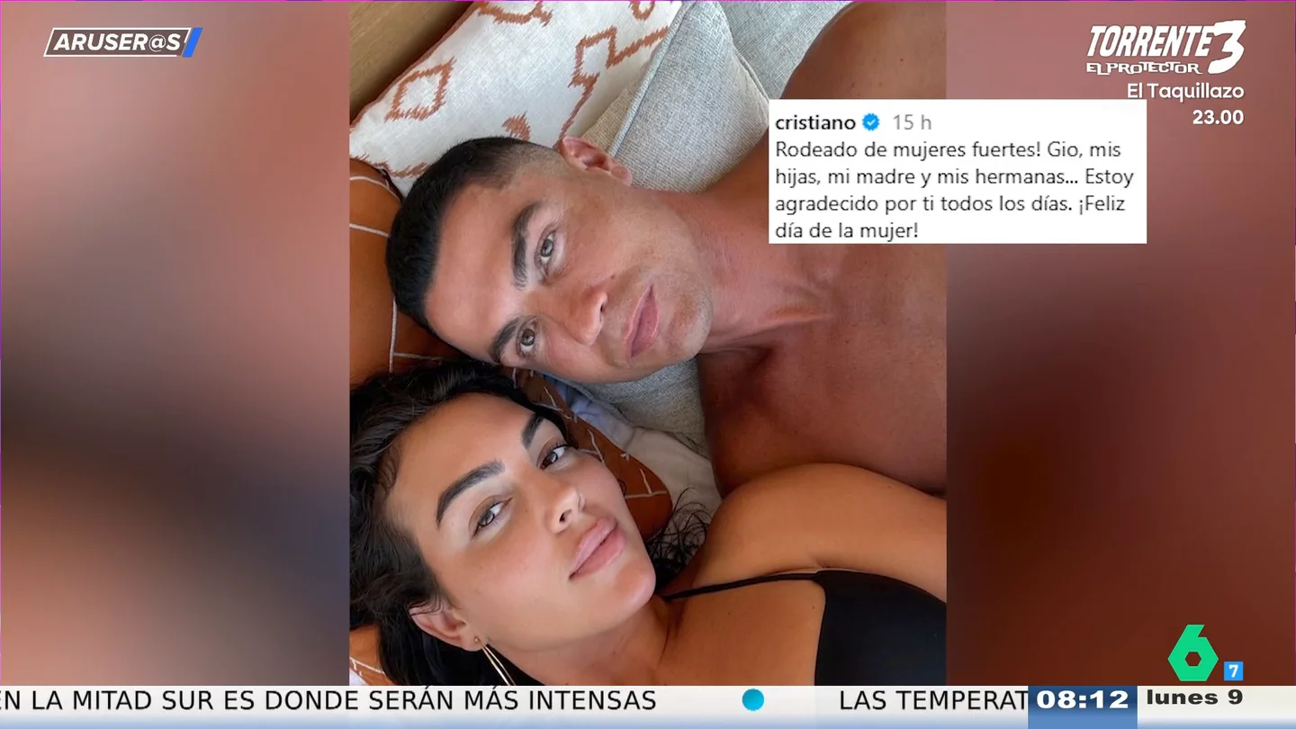 Alfonso Arús alucina al ver a Cristiano Ronaldo así con Georgina Rodríguez: "Está raro, creo que usa crecepestañas" Alfonso Arús alucina al ver a Cristiano Ronaldo así con Georgina Rodríguez: "Está raro, creo que usa crecepestañas"