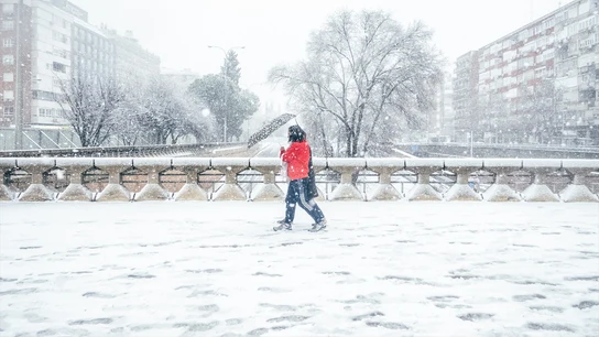 Imagen de archivo del centro de Madrid durante el temporal de enero de 2026. Imagen de archivo del centro de Madrid durante el temporal de enero de 2026.
