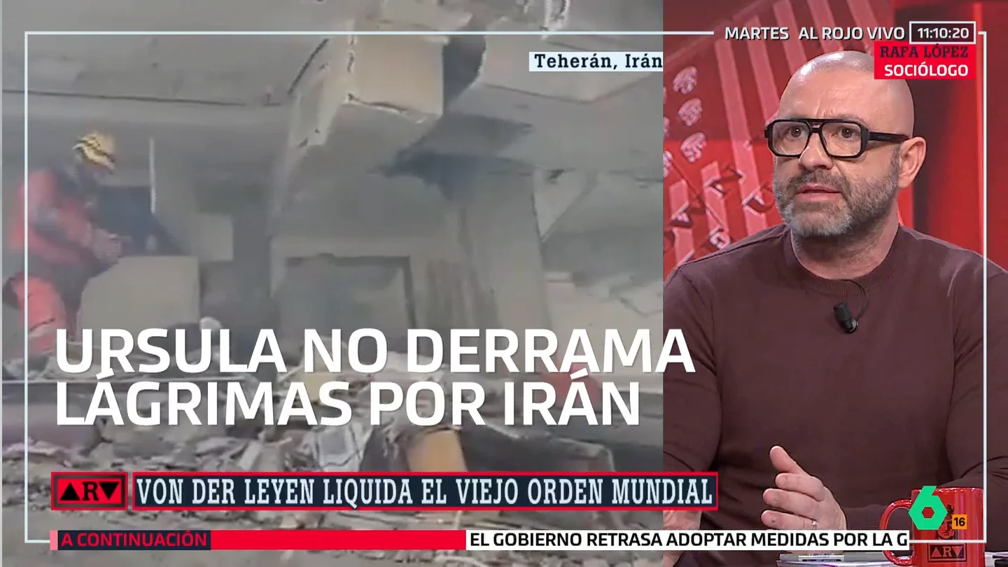 Rafa López, tajante ante la guerra de Irán: "Si Ursula Von der Layen piensa lo que ha dicho, tiene que dimitir" Rafa López, tajante ante la guerra de Irán: "Si Ursula Von der Layen piensa lo que ha dicho, tiene que dimitir"