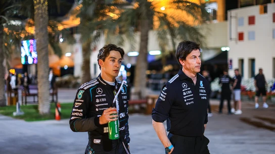 George Russell y Toto Wolff George Russell y Toto Wolff