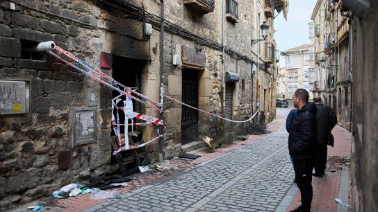  Incendio de un edificio en Miranda de Ebro (Burgos)