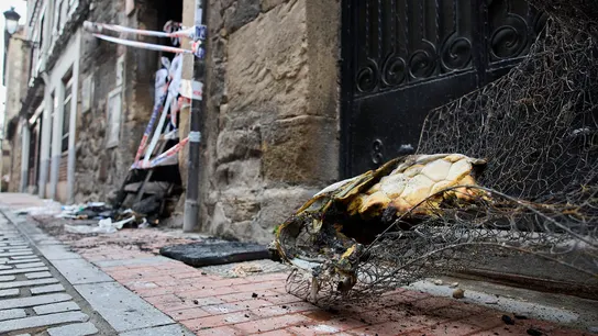 Incendio de un edificio en Miranda de Ebro (Burgos) Incendio de un edificio en Miranda de Ebro (Burgos)
