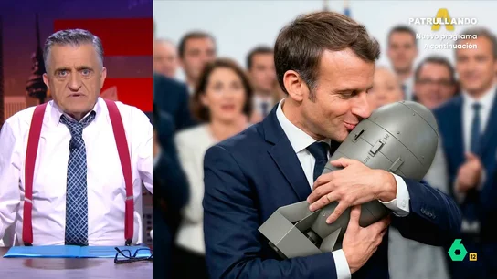 Wyoming, del vídeo de Macron visitando un portaviones: "Ahora lo que más vende es fotografiarse besando a una bomba" Wyoming, del vídeo de Macron visitando un portaviones: "Ahora lo que más vende es fotografiarse besando a una bomba"