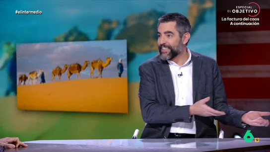 Dani Mateo analiza el escándalo de los camellos con bótox en un concurso de belleza: "Les habían hecho de todo" Dani Mato comenta en este vídeo lo que para él es el "mayor conflicto en Oriente Medio", donde veinte camellos habrían sido expulsados de un concurso de belleza en Omán por haber sometido a tratamientos estéticos.