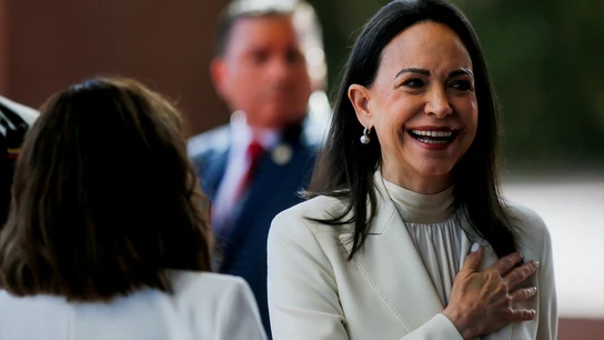 Machado critica al Gobierno de Sánchez por no ponerse "del lado del pueblo venezolano" Machado critica al Gobierno de Sánchez por no ponerse "del lado del pueblo venezolano"