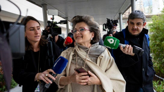 Pilar Baselga, a su llegada al Juzgado de lo Penal n&uacute;mero 22 de Madrid