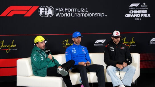 Fernando Alonso, Pierre Gasly y Esteban Ocon