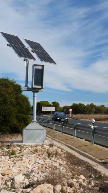 Radar en una carretera