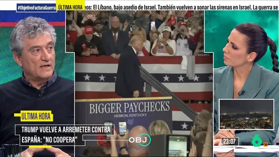 Guillermo Fesser: "Trump puede destrozar el mundo con tal de que no se hable de Epstein" Guillermo Fesser analiza las contradicciones en el discurso de Donald Trump sobre Irán y explica que todo este conflicto sería una distracción para que no se hable de Epstein ni de las elecciones de noviembre, que "las pierde salvo que haga trampas".