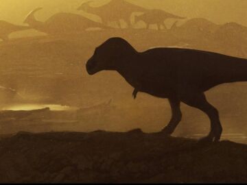 Representaci&oacute;n art&iacute;stica de un tiranosaurio gigante