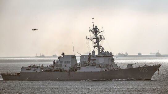 Un buque de guerra de EEUU en una imagen de archivo