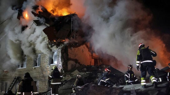 Ataque con misiles rusos en J&aacute;rkiv, Ucrania.